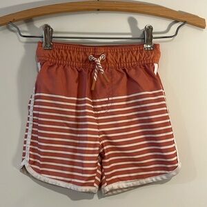 CAT & JACK Swim Trunks Toddler 2T Stripes Drawstring Mesh Lining
